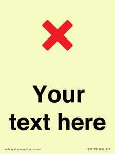 Custom plain background, red cross sign